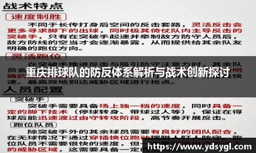 重庆排球队的防反体系解析与战术创新探讨