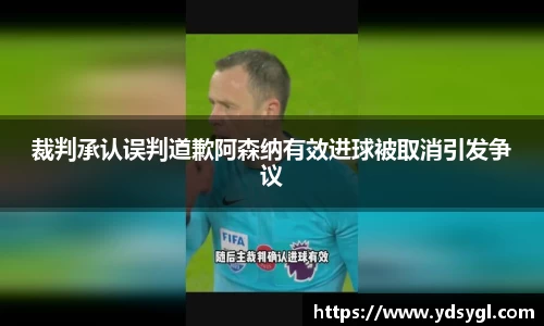 裁判承认误判道歉阿森纳有效进球被取消引发争议